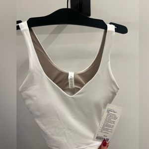 white lulu lemon align tank